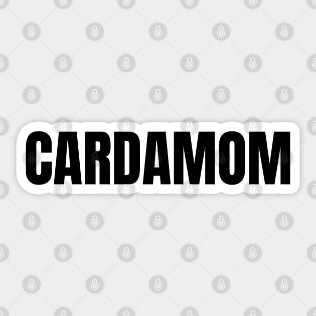 Cardamom Word - Simple Bold Text Sticker by SpHu24